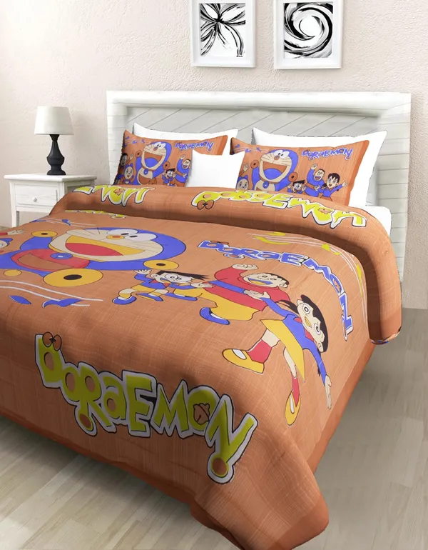 Premium_Cotton_Bedsheet,_Light_Orange_(TC-220)