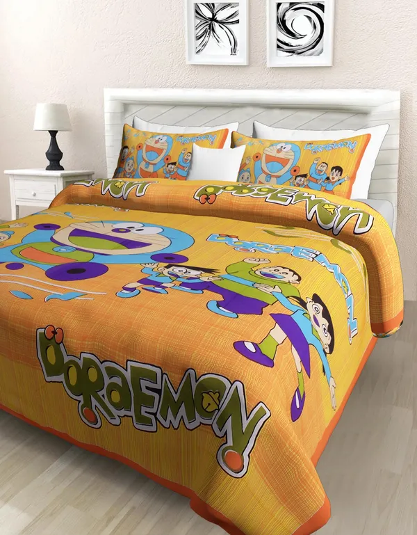Premium_Cotton_Bedsheet,_Orange_(TC-220)