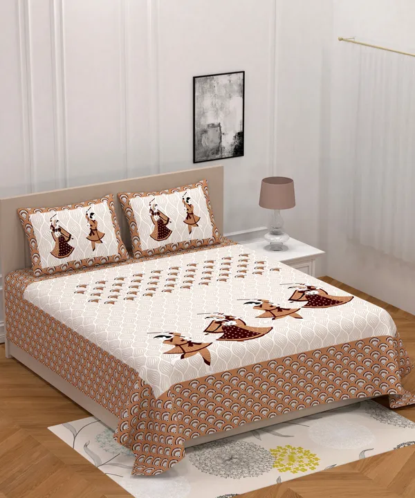 Premium_Cotton_Bedsheet,_Coffee_(TC-220)