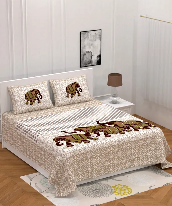 Premium_Cotton_Bedsheet,_Coffee_(TC-220)