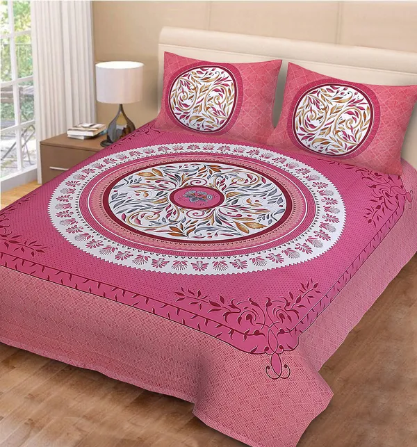 Premium_Cotton_Bedsheet,_Pink_(TC-220)
