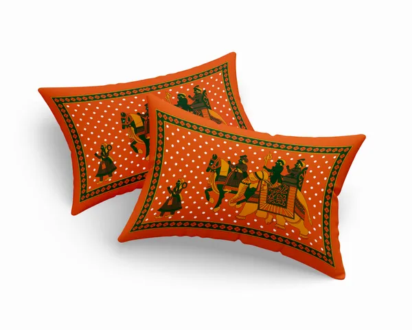 Premium_Cotton_Bedsheet,_Orange_(TC-220)
