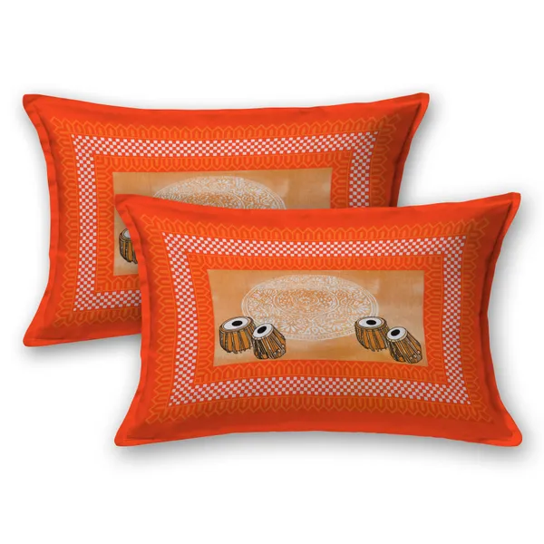 Premium_Cotton_Bedsheet,_Orange_(TC-220)