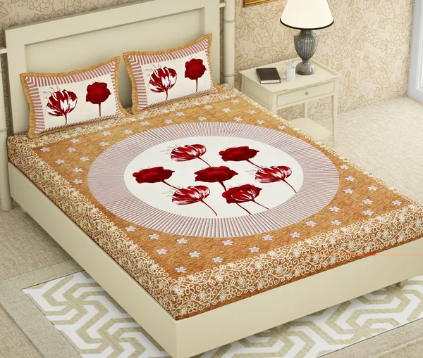 Premium_Cotton_Bedsheet,_Brown_(TC-220)
