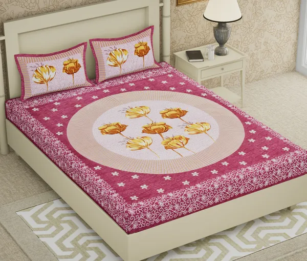 Premium_Cotton_Bedsheet,_Pink_(TC-220)