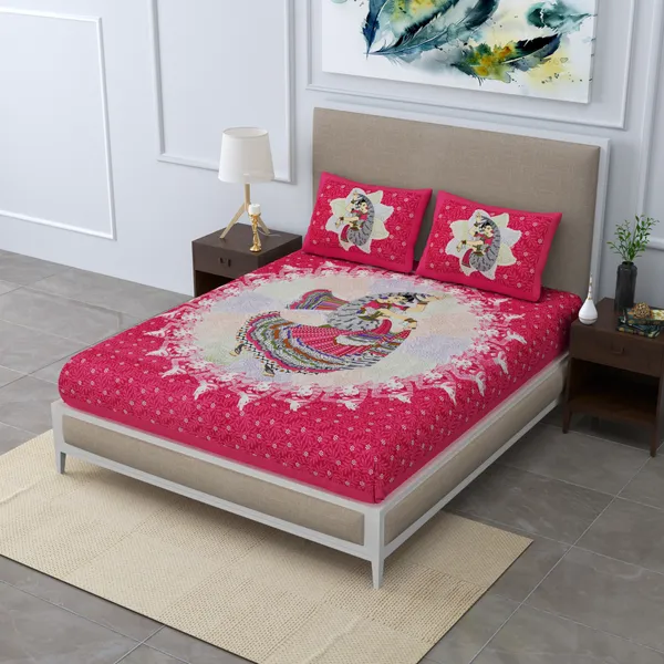 Premium_Cotton_Bedsheet,_Pink_(TC-220)
