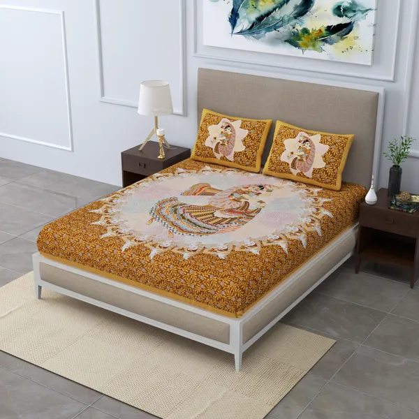 Premium_Cotton_Bedsheet,_Brown_(TC-220)