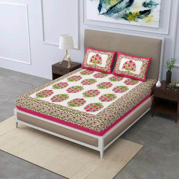 Premium_Cotton_Bedsheet,_Pink_(TC-220)