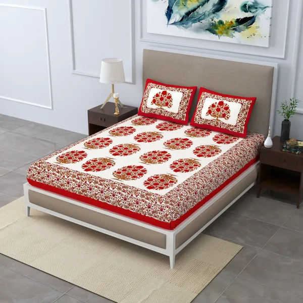 Premium_Cotton_Bedsheet,_Red_(TC-220)