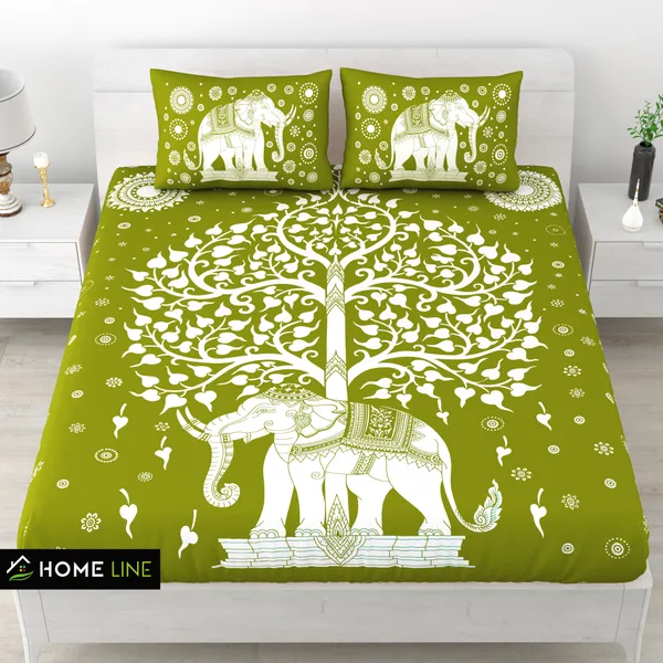Premium_Cotton_Bedsheet,_Green_(TC-220)