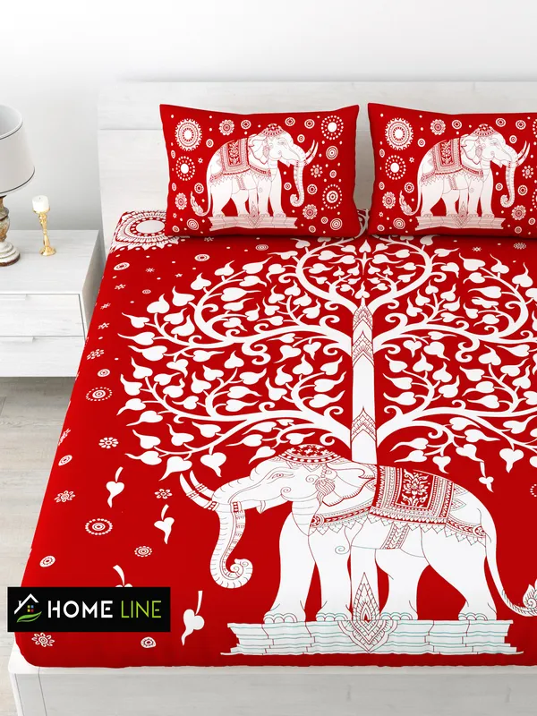 Premium_Cotton_Bedsheet,_Red_(TC-220)