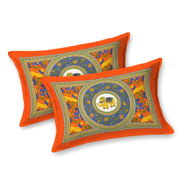 Premium_Cotton_Bedsheet,_Orange_(TC-220)