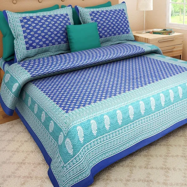 Premium_Cotton_Bedsheet,_Sky_Blue_(TC-220)