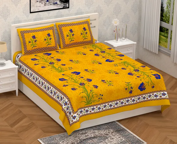 Premium_Cotton_Bedsheet,_Yellow_(TC-220)