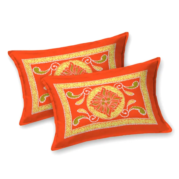 Premium_Cotton_Bedsheet,_Orange_(TC-220)
