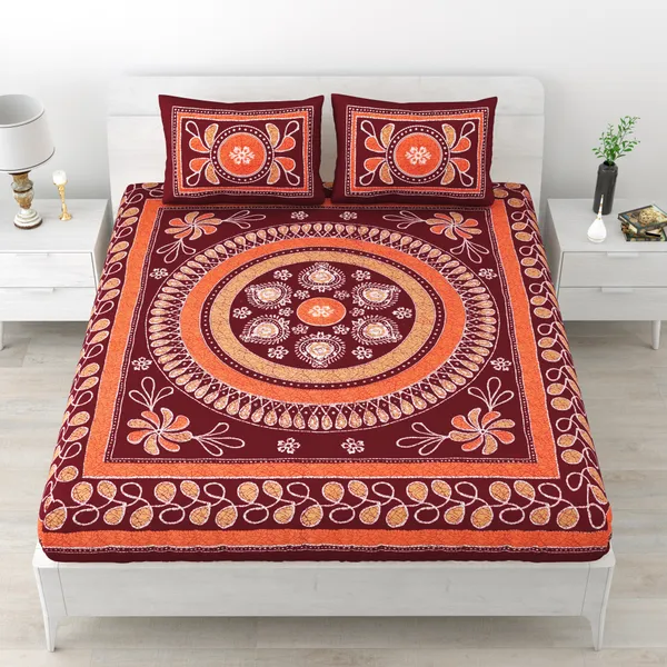 Premium_Cotton_Bedsheet,_Maroon_(TC-220)
