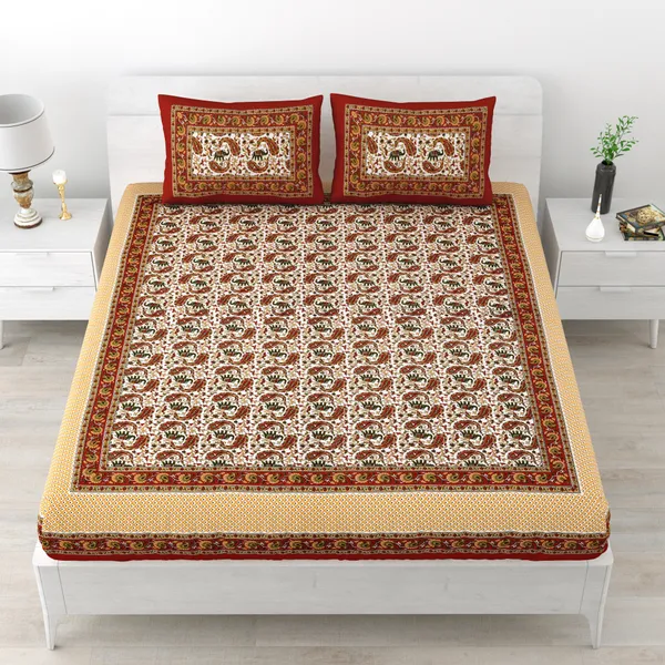 Premium_Cotton_Bedsheet,_Brown_(TC-220)