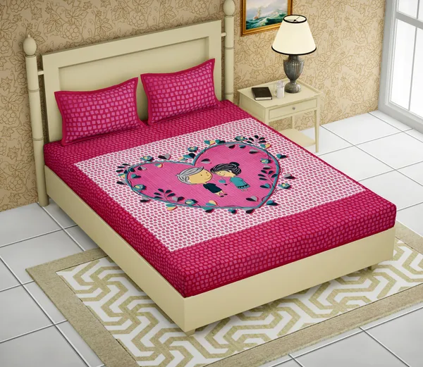 Premium_Cotton_Bedsheet,_Pink_(TC-220)