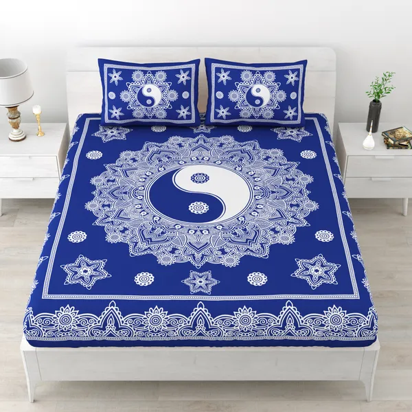 Premium_Cotton_Bedsheet,_Blue_(TC-220)
