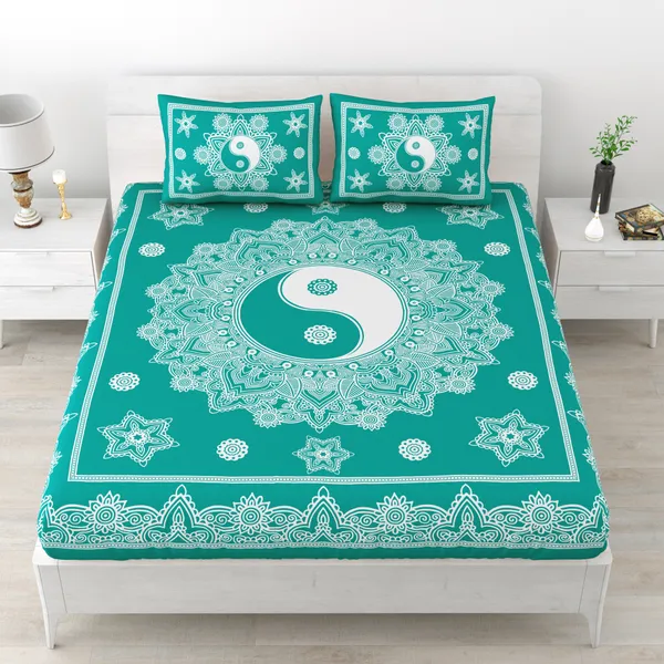 Premium_Cotton_Bedsheet,_Green_(TC-220)