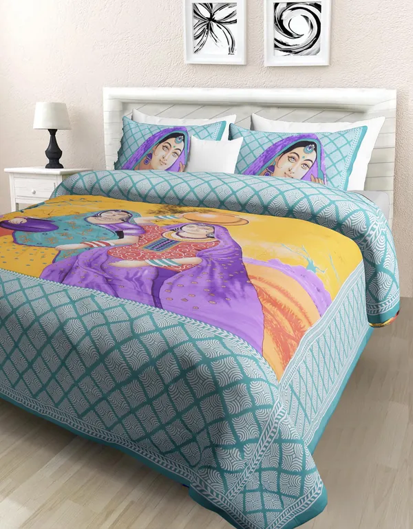 Premium_Cotton_Bedsheet,_Light_Blue_(TC-220)