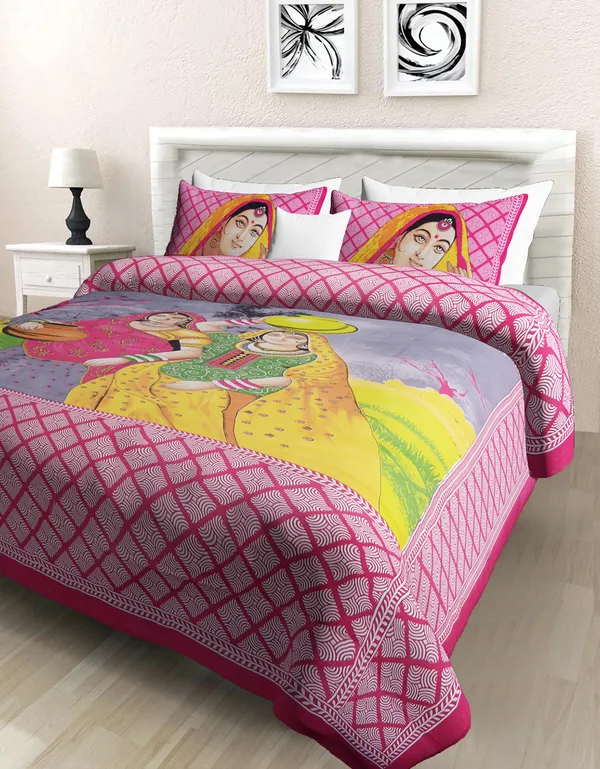 Premium_Cotton_Bedsheet,_Pink_(TC-220)