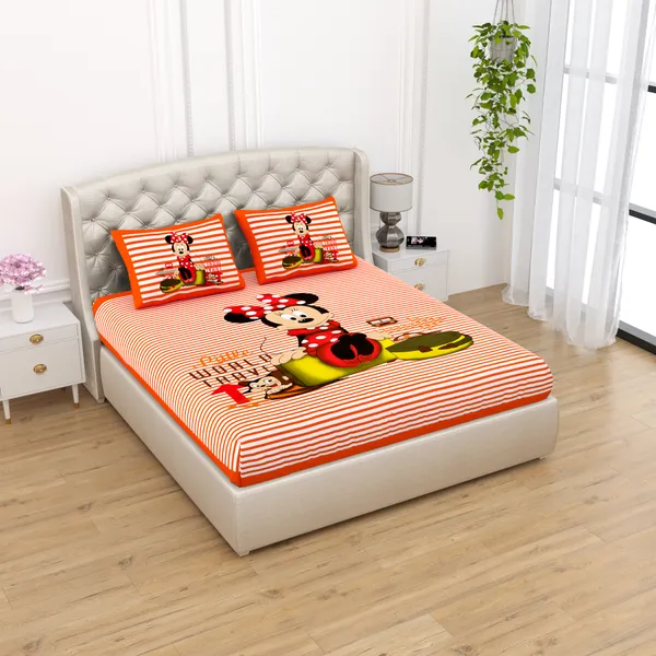Premium_Cotton_Bedsheet,_Orange_(TC-220)