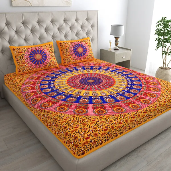 Premium_Cotton_Bedsheet,_Yellow_(TC-220)