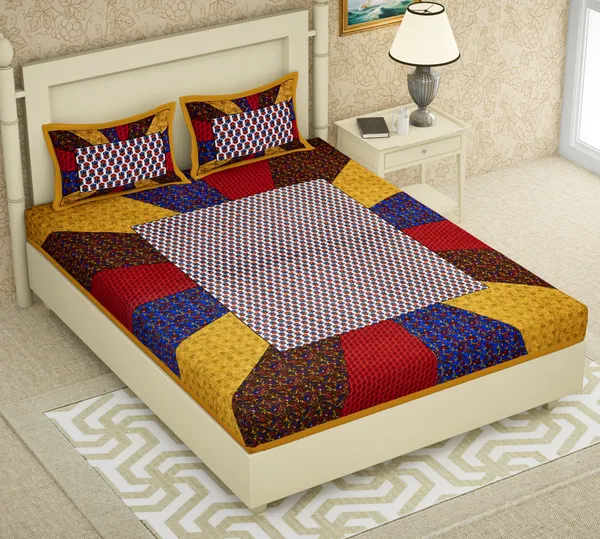 Premium_Cotton_Bedsheet,_Yellow_(TC-220)