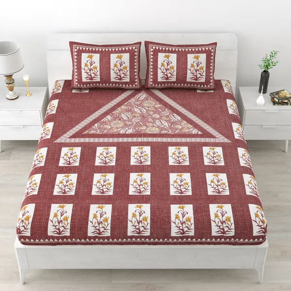 Premium_Cotton_Double_Bedsheet,_Pink_(TC-220)