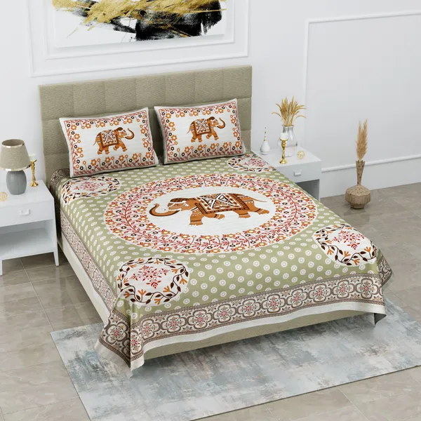 Premium_Cotton_Double_Bedsheet,_Brown_(TC-220)