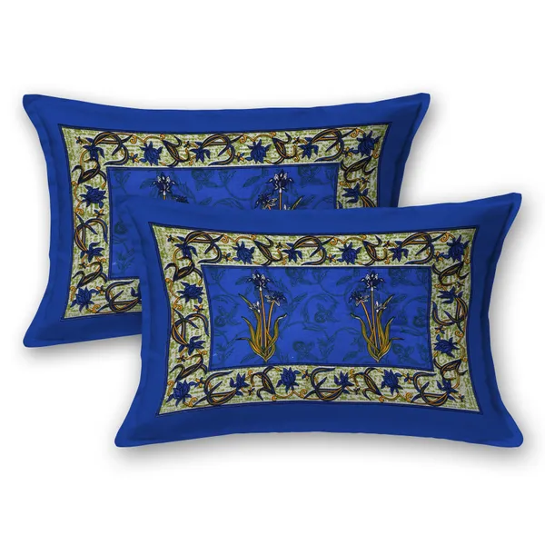 Premium_Cotton_Double_Bedsheet,_Blue_(TC-220)