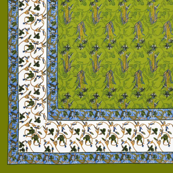 Premium_Cotton_Double_Bedsheet,_Green_(TC-220)