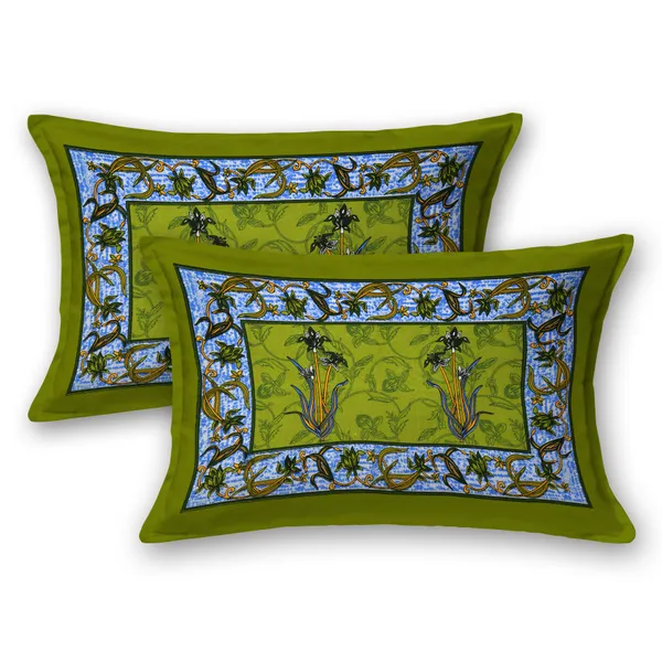 Premium_Cotton_Double_Bedsheet,_Green_(TC-220)