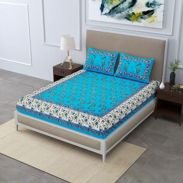 Premium_Cotton_Double_Bedsheet,_Sky_Blue_(TC-220)