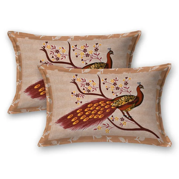 Premium_Cotton_Double_Bedsheet,_Brown_(TC-220)