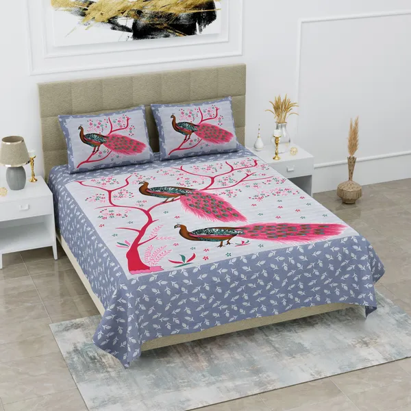 Premium_Cotton_Double_Bedsheet,_Pink_(TC-220)