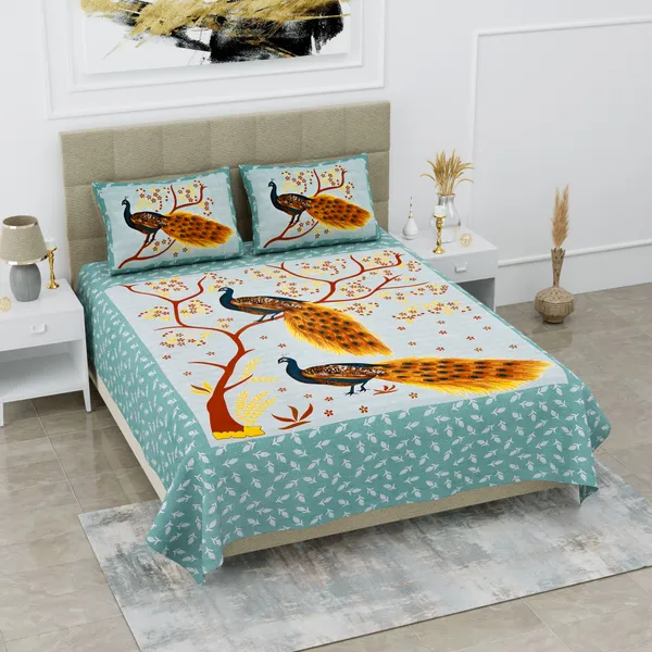 Premium_Cotton_Double_Bedsheet,_Yellow_(TC-220)