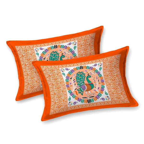 Premium_Cotton_Double_Bedsheet,_Orange_(TC-220)