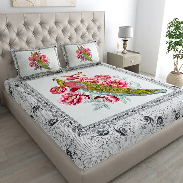 Premium_Cotton_Double_Bedsheet,_Pink_(TC-220)