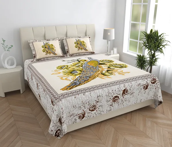 Premium_Cotton_Double_Bedsheet,_Green_(TC-220)