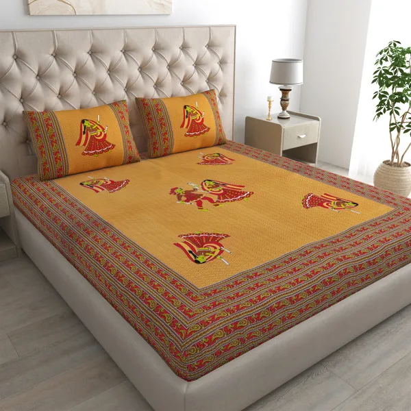 Premium_Cotton_Double_Bedsheet,_Brown_(TC-220)