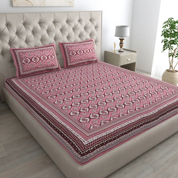 Premium_Cotton_Double_Bedsheet,_Pink_(TC-220)