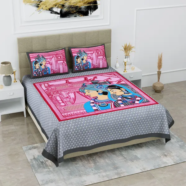 Premium_Cotton_Double_Bedsheet,_Grey_(TC-220)