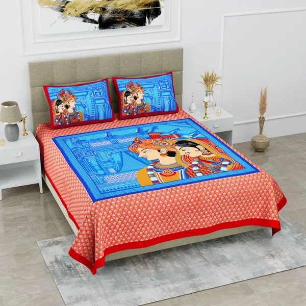 Premium_Cotton_Double_Bedsheet,_Red_(TC-220)