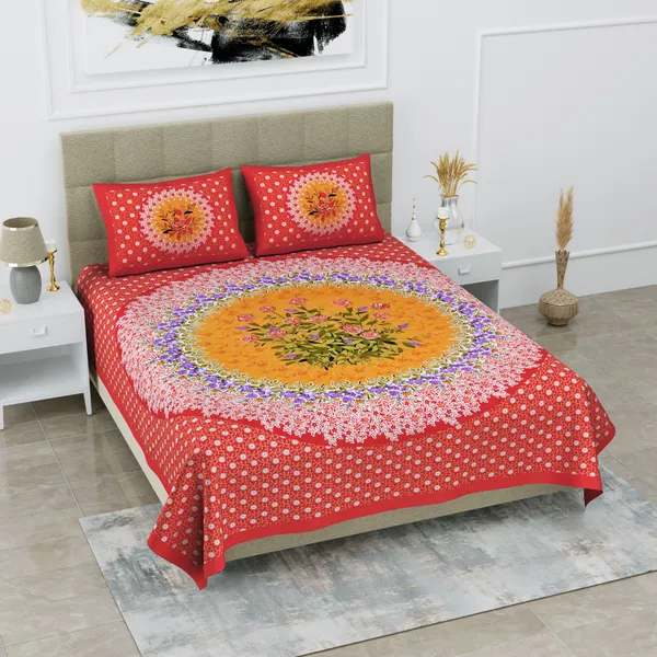 Premium_Cotton_Double_Bedsheet,_Red_(TC-220)