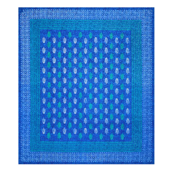 Premium_Cotton_Double_Bedsheet,_Blue_(TC-220)