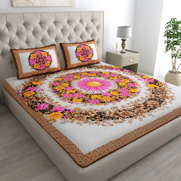 Premium_Cotton_Double_Bedsheet,_Yellow_(TC-220)
