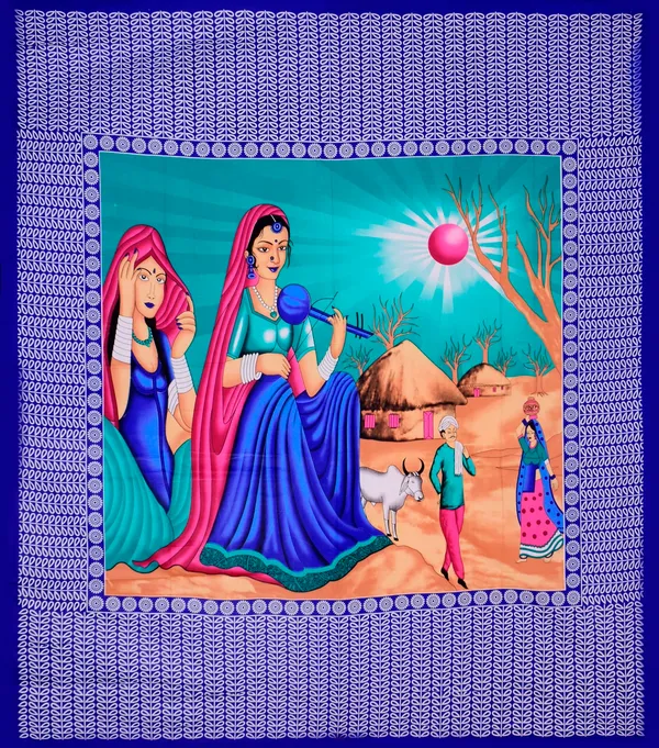 Premium_Cotton_Double_Bedsheet,_Blue_(TC-220)