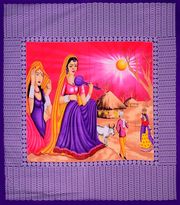 Premium_Cotton_Double_Bedsheet,_Purple_(TC-220)